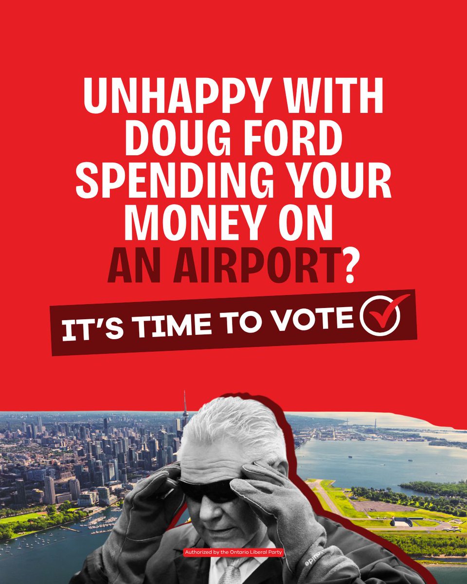 OntLiberal's tweet photo. Doug Ford wants this by-election to be business as usual. It isn't.

It's your opportunity to reject the waste, the broken priorities, and a government that's stopped listening.

On September 3, vote for change. Vote Liberal.

#onpoli https://t.co/ndAnNpoDM9