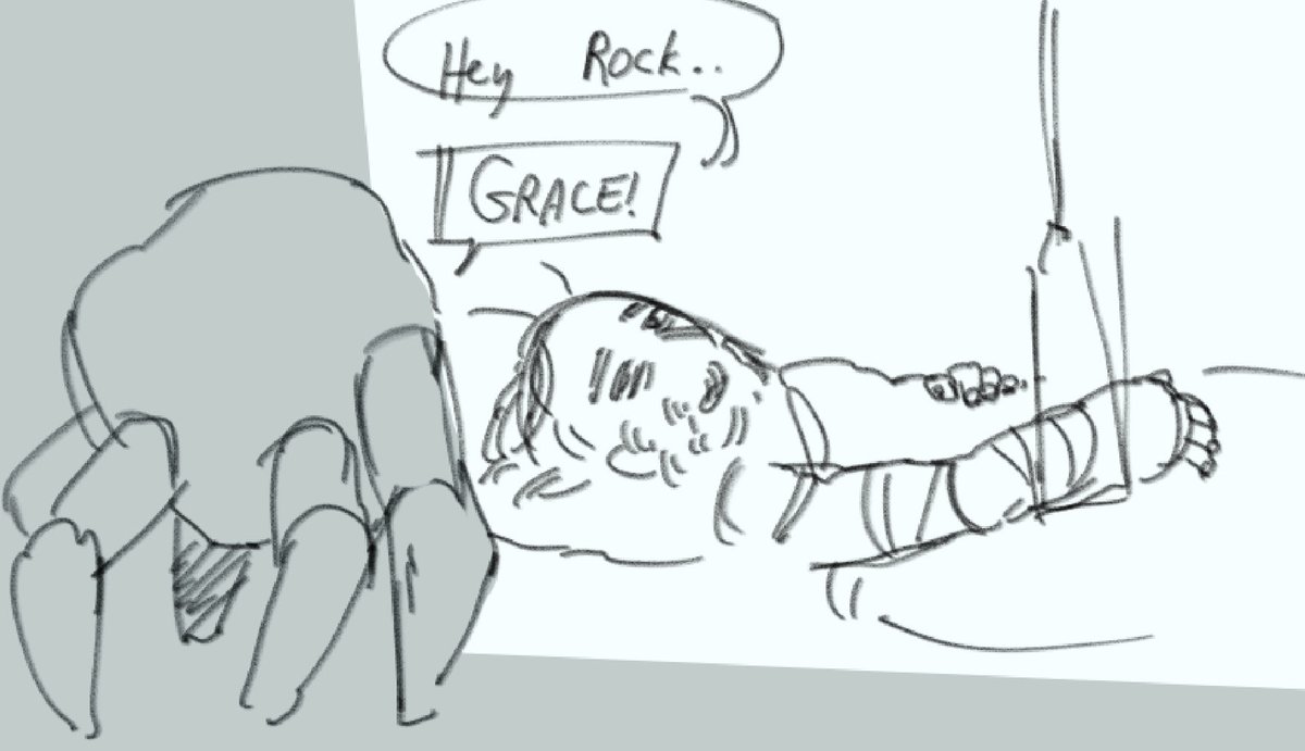 raccootic's tweet photo. 1/4 the burden of gravity #projecthailmary #phm #rocky https://t.co/9iY7Nv7Oum