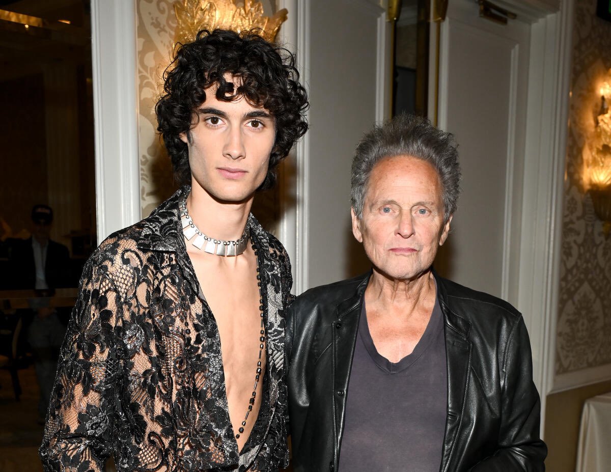 LBuckingham's tweet photo. Honored to present Sombr with the Songwriter of the Year Award at @Variety's Power of Young Hollywood event this week. Your songwriting, production, and voice continue to inspire me. Congratulations on this incredibly well-deserved recognition. https://t.co/GJjhzuga3P