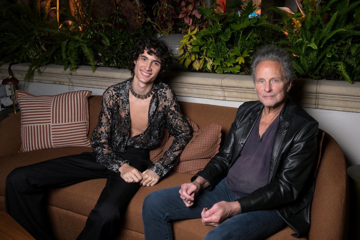LBuckingham's tweet photo. Honored to present Sombr with the Songwriter of the Year Award at @Variety's Power of Young Hollywood event this week. Your songwriting, production, and voice continue to inspire me. Congratulations on this incredibly well-deserved recognition. https://t.co/GJjhzuga3P