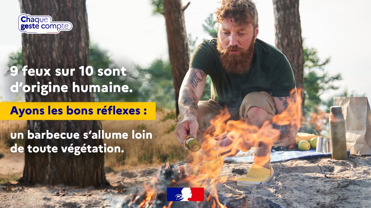 Prefet67's tweet photo. #FeuxDeForêts 🔥 | 9 feux de forêts sur 10 sont d'origine humaine, et un sur deux est lié à une #imprudence : un mégot, un barbecue ou une braise mal éteinte peuvent déclencher un #incendie grave.
A l'approche du week-end, rappel des bons réflexes pour #protéger nos forêts :
🌳 Ne faites pas de barbecue en pleine nature
🚬 Ne jetez pas vos mégots au sol
🚯 Ne laissez aucun déchet derrière vous
♨ N'allumez aucun feu à proximité de la végétation
⚠️ Rappel : il est interdit de fumer dans les forêts et à moins de 200m de celles-ci. 🚫
👉 Plus d'informations sur : https://t.co/oj4H89W9Jy