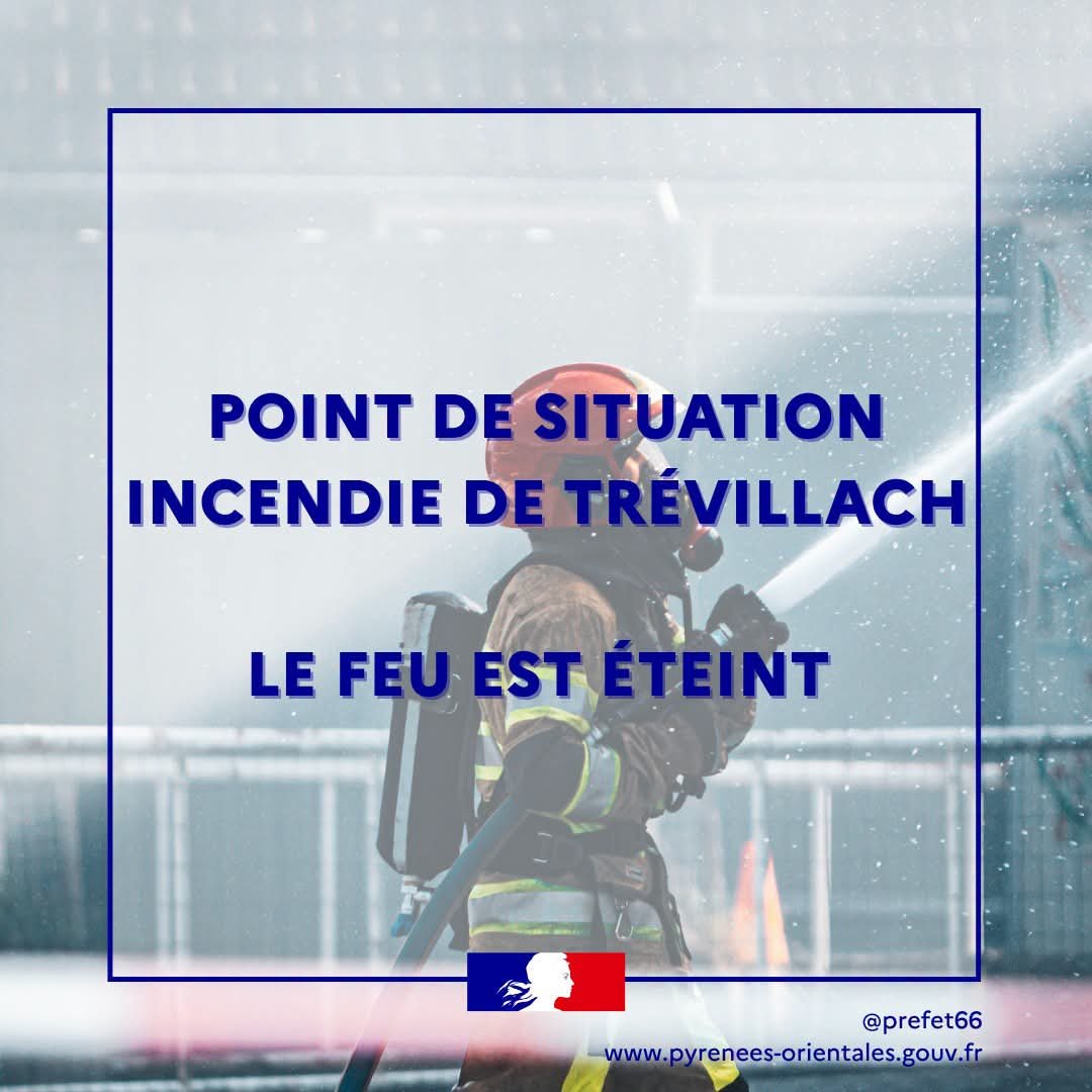 Image de Préfet des Pyrénées-Orientales - 🔥 Feu de Trévillach : l'incendie est officiellement éteint
Ce vendredi 7 août 2026, le SDIS 66 déc