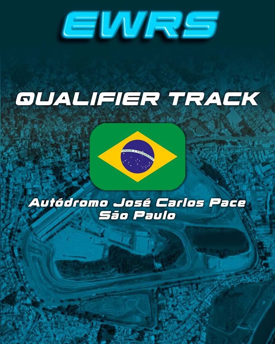 EWERacingSeries's tweet photo. We are glad to announce that we‘ll drive EWRS Qualifiers in Brazil, Interlagos🇧🇷!

Qualifiers will be at 26th / 29th August https://t.co/M9nBx8Lm1d