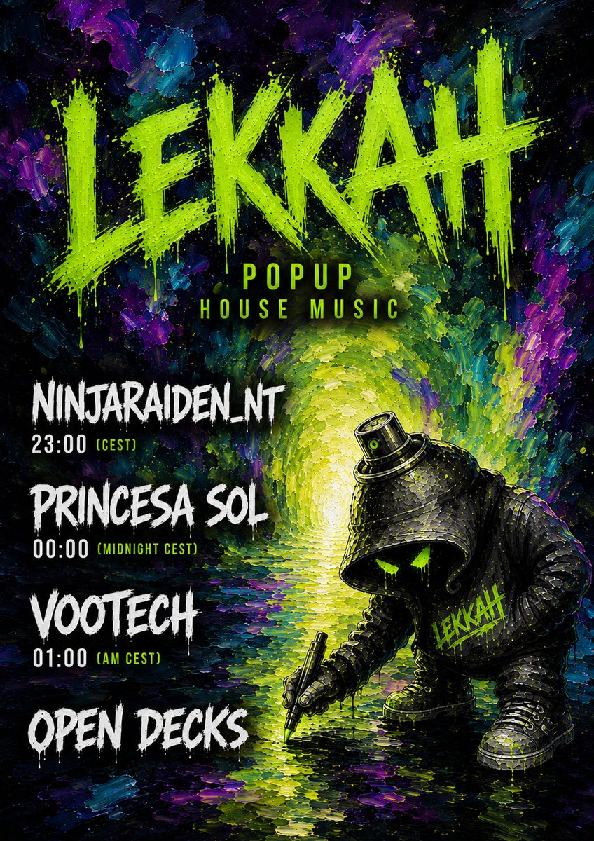 NinjaRaiden_NT's tweet photo. Very excited for djing tonight in #Lekkah #VRChat https://t.co/OvWnwZtWfc