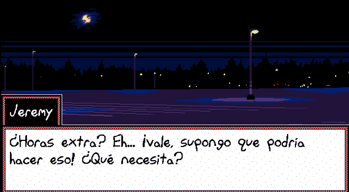 Frickbears3ESP's tweet photo. Faz-Fact:
¿Sabian que cada guardia habla de una forma distinta?

Lo adaptamos lo mejor posible a la hora de traducir el juego

Jeremy suele ser mas formal
Mike es mas directo y casual
Vannesa es una mezcla de ambos pero agresiva con Vanny
Fritz es... Fritz

#Frickbears3EnEspañol https://t.co/Q0rBy4GU8f