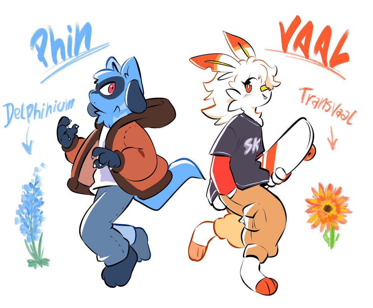 quaverdraws's tweet photo. Phin and Vaal names are inspired by flowers https://t.co/uVogzeKU4i