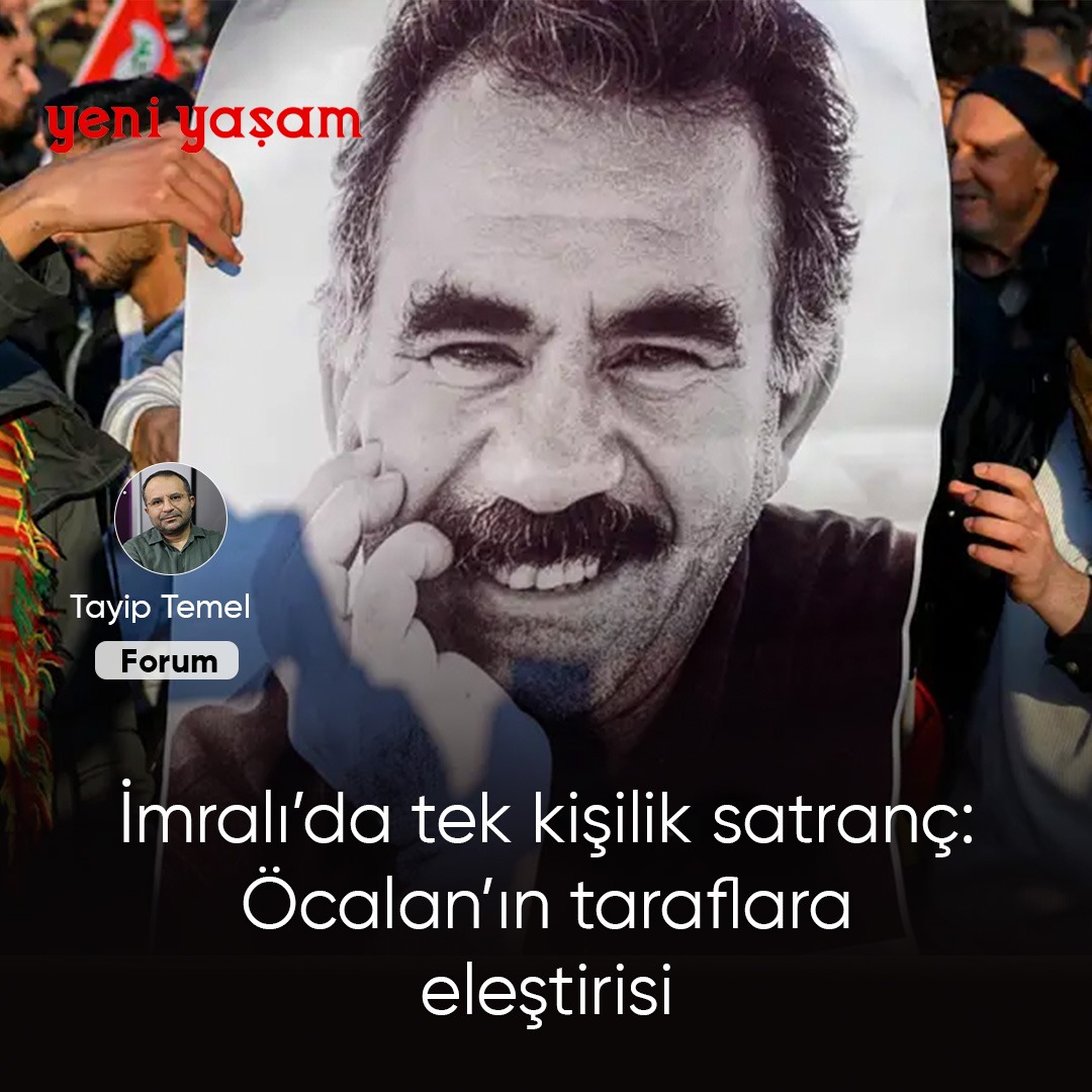 yeniyasamnews5's tweet photo. 📌İmralı’da tek kişilik satranç: Öcalan’ın taraflara eleştirisi

▪️Başkan Öcalan’ın kullandığı “tek kişilik satranç” metaforu; hareketin hassasiyetlerini, halkın beklentilerini ve devletin kaygılarını tek başına düşünmek zorunda kalmanın yarattığı zihinsel yükü, Zweig’in Dr. B. karakteriyle kurulan paralelliği anlamlı kılıyor

🖊 Tayip Temel

https://t.co/lsZJvb9B7c