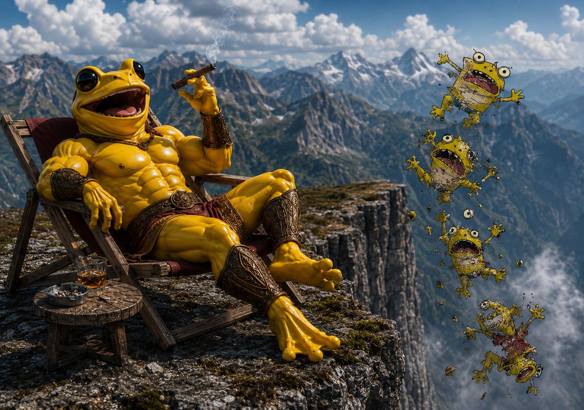 xraiman's tweet photo. 🔥 Day 441

While the copycats keep falling apart chasing the original, we're just sitting back, laughing, and enjoying the view. 😎🚬

Cheap imitations never outlast the real thing. Trust and buy authentic @TurboToadToken $TURBO @Bybit_Official @Official_Upbit @RobinhoodApp https://t.co/40oTQPP1Kp