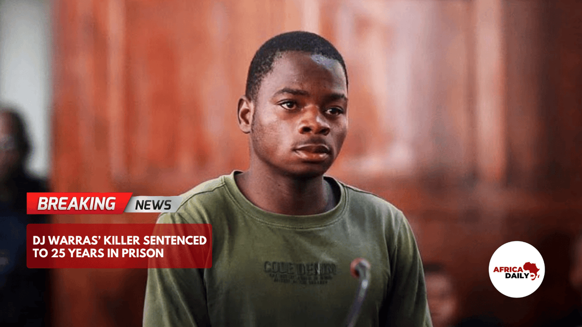 AfricaDailyZA's tweet photo. The man who admitted killing Johannesburg DJ Warrick "DJ Warras" Stock has been sentenced to an effective 25 years in prison after pleading guilty. https://t.co/jKV2bKTCZF
#DJWarras #WarrickStock #CrimeNews #Africadaily https://t.co/1RsoyrlIP5