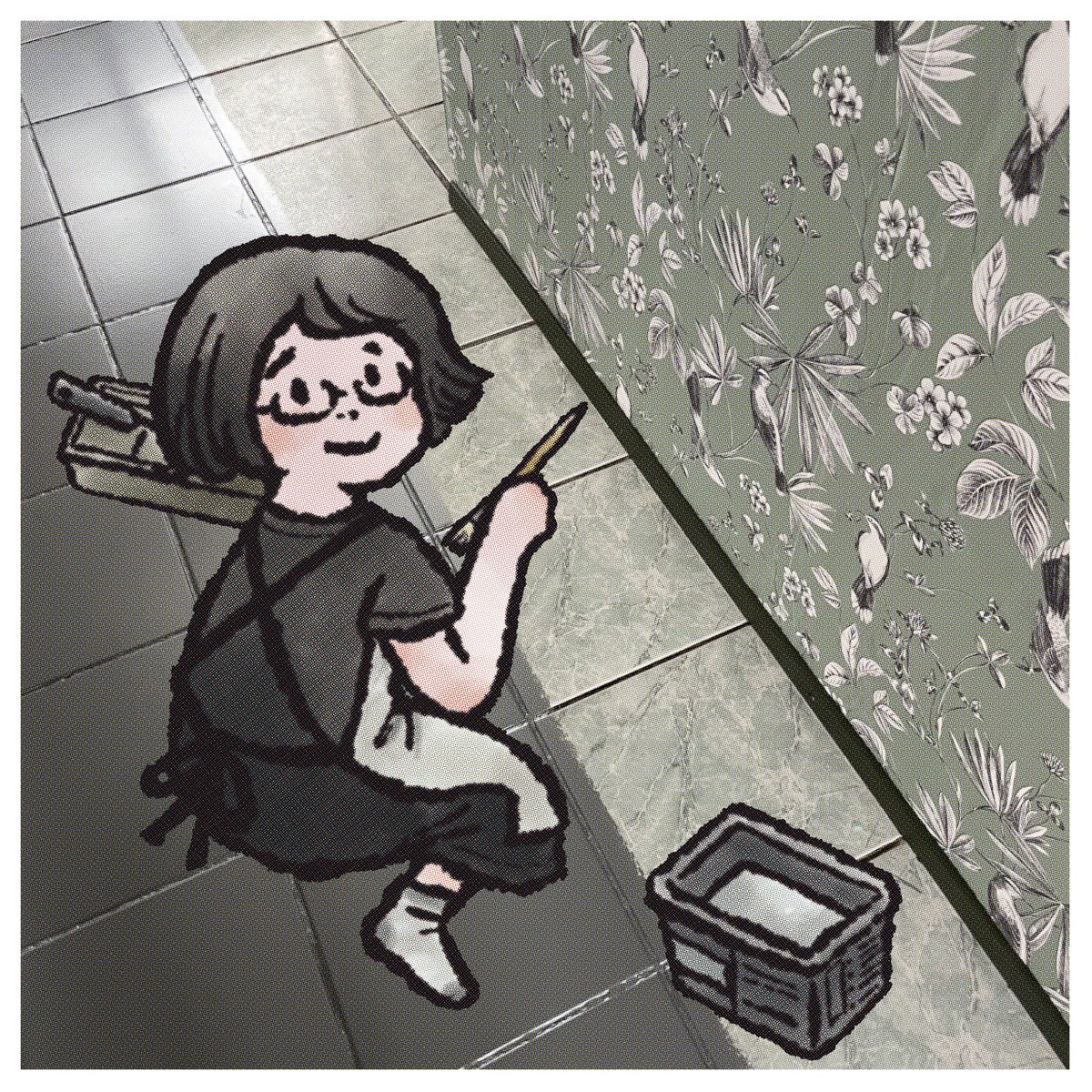 doodlebysaeko's tweet photo. While everyone in France heads off on their summer holiday, I’m enjoying my usual summer routine—a bit of DIY! 🤭😽
Since it’s the kitchen floor, I’ve been painting it right before bed. It took several days, but because it’s only a small project, I managed it! 🙌🍀
#LittleDIY https://t.co/YaxYsh7HoC