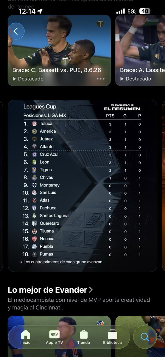 MiguelObregon01's tweet photo. @CNFconcacaf @CNFconcacaf como se define los lugares en caso de empate? Pregunto porque desde la app de AppleTV viene otra tabla. https://t.co/WVzWE7ahHu