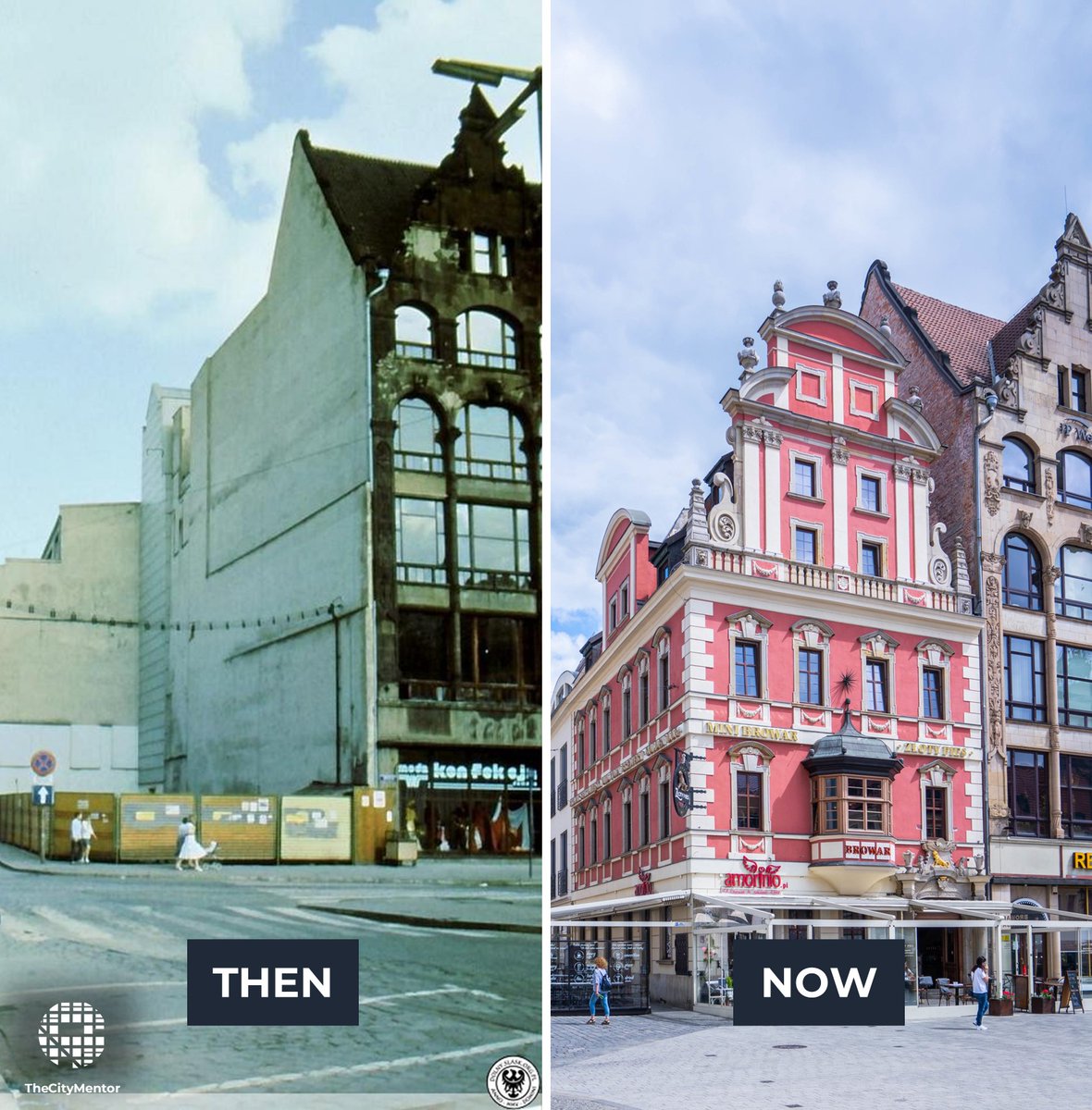 TheCityMentor's tweet photo. Yet another city in Poland with stunning (reconstructed) historic architecture https://t.co/jfvxUwsUts