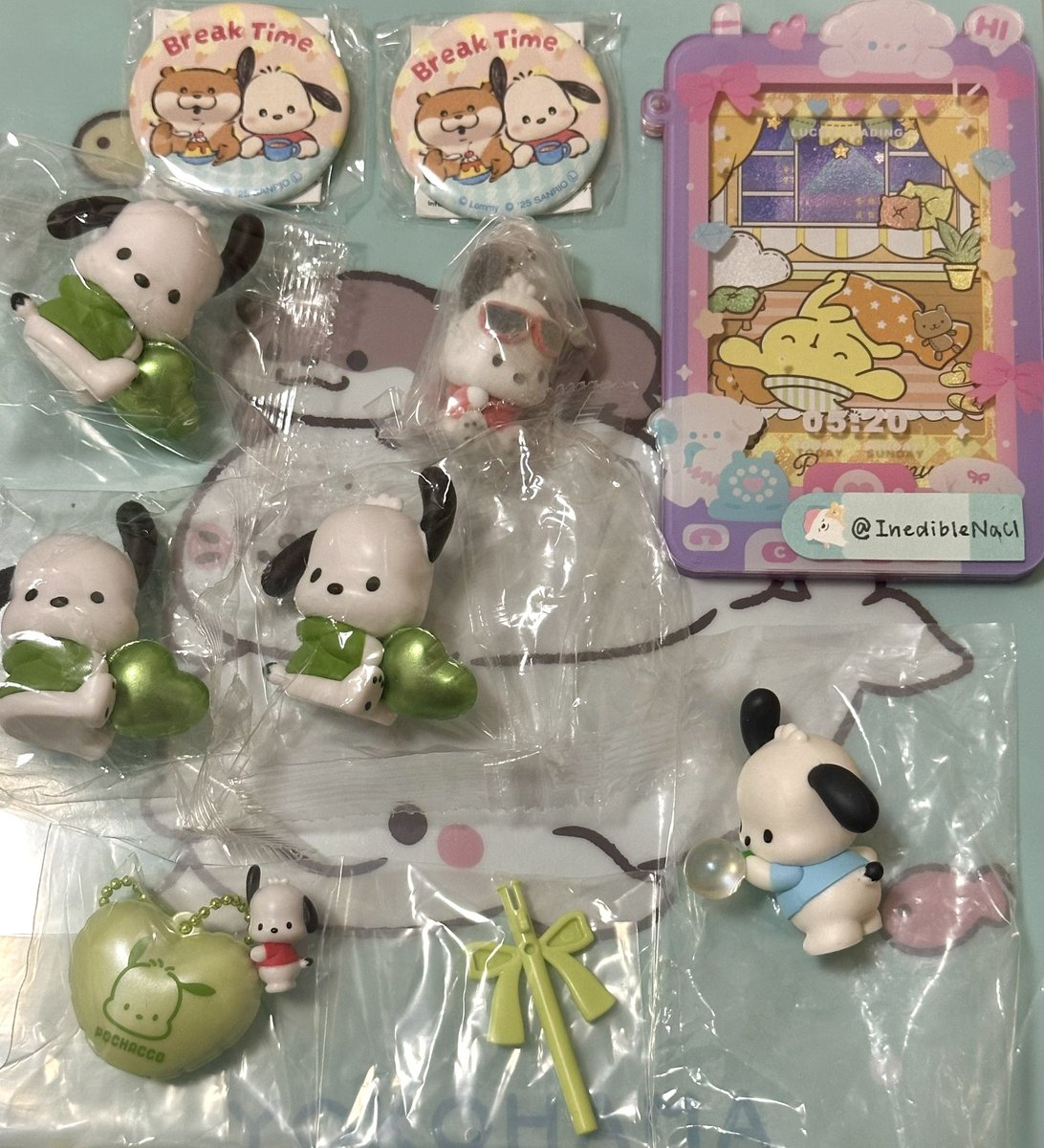InedibleNaCl's tweet photo. 【交換】サンリオガチャガチャ、ななほしカラフルマルチチャーム、サンリオ食パン 、BIG缶バッジ 缶バッジ

譲：写真1-3

求：写真4or同/異種 ポムポムプリン

ピンポイントで難しいとは思いますが、よろしくお願いいたします。お気軽にお声がけください🙇‍♀️ https://t.co/3hENqU9yoa