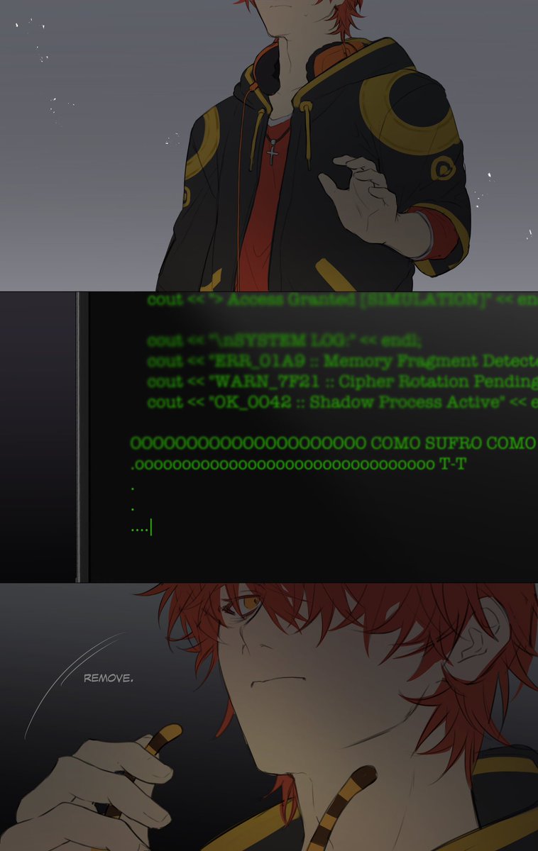 SophiaMohr1's tweet photo. Inspirado en una de las llamadas de Seven  creo q era el día 6? 🫪
#mysticmessenger #Seven #MysticMessenger https://t.co/WbInhBPu8g