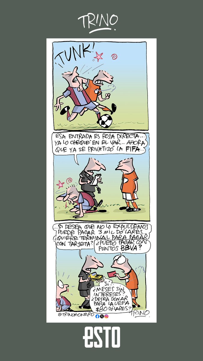 trinomonero's tweet photo. El cartón deportivo publicado en el diario @estoenlinea #trinomonero https://t.co/2VqNMBysh1