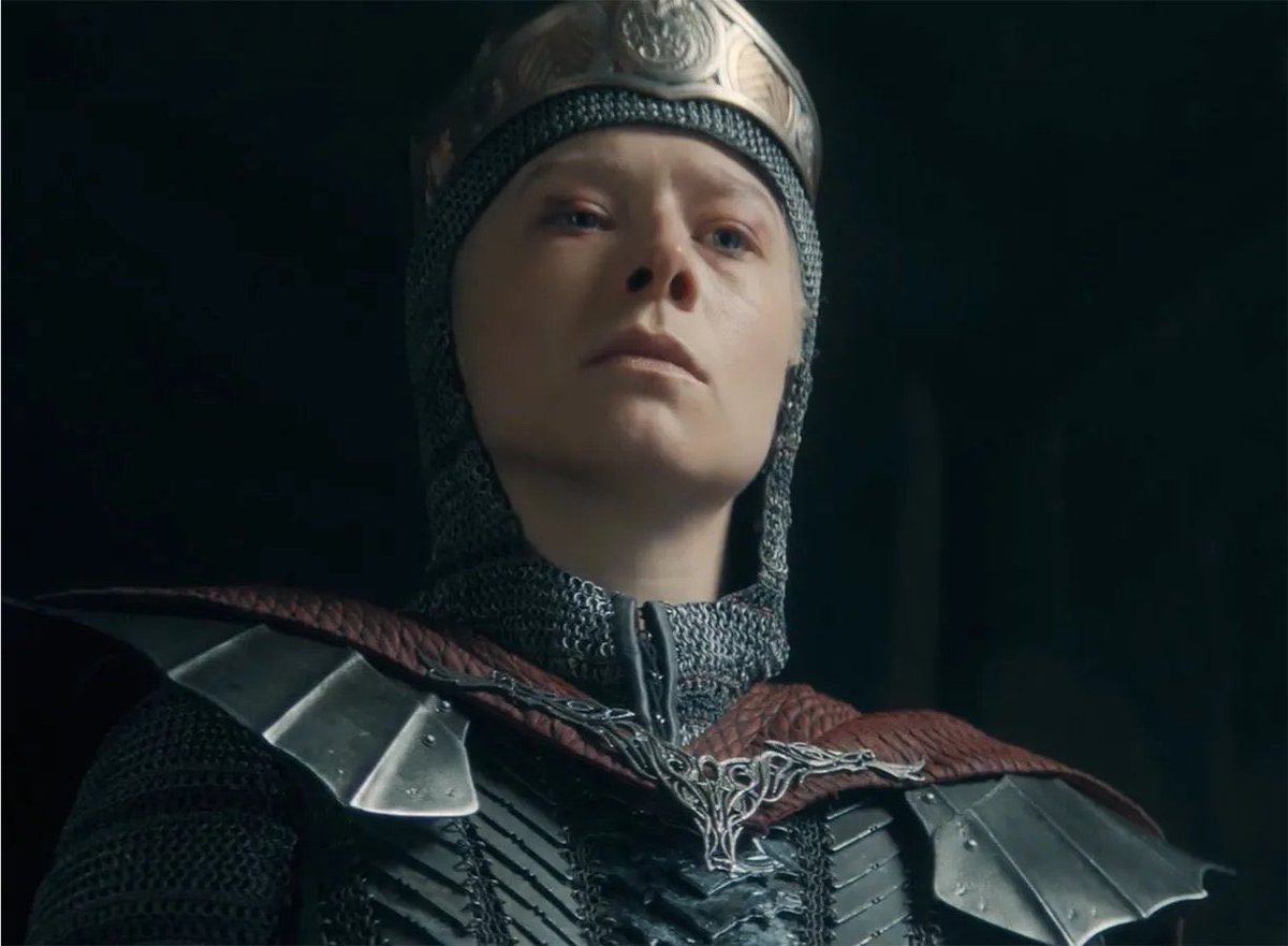 emmadarcydaily's tweet photo. QUEEN RHAENYRA IN ARMOR. I REPEAT. QUEEN RHAENYRA. IN. ARMOR. https://t.co/z1p7PAw8TZ