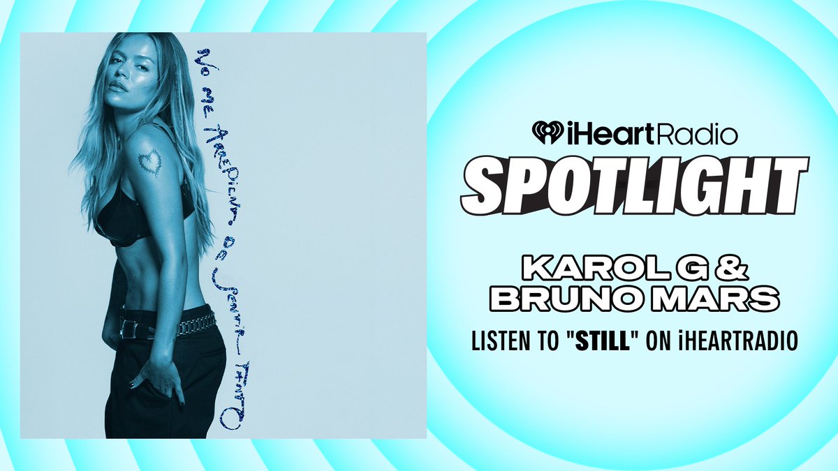 iHeartRadio's tweet photo. .@karolg &amp; @BrunoMars dropped "Still" and it's a MUST LISTEN!

Check it out on iHeartRadio: https://t.co/A5Wk3W5LDp https://t.co/EjNbPJ6I7A