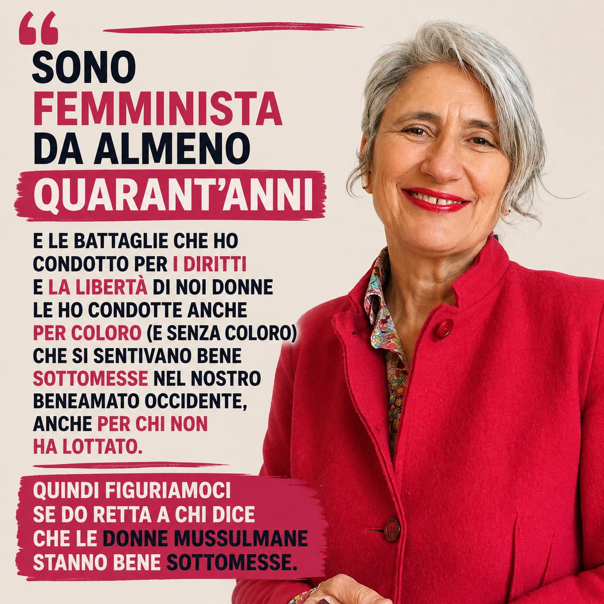 annapaolaconcia's tweet photo. Sempre sul tema: #femminismo #mussulmane #islam #libertà #diritti https://t.co/dHsZeFcUw3