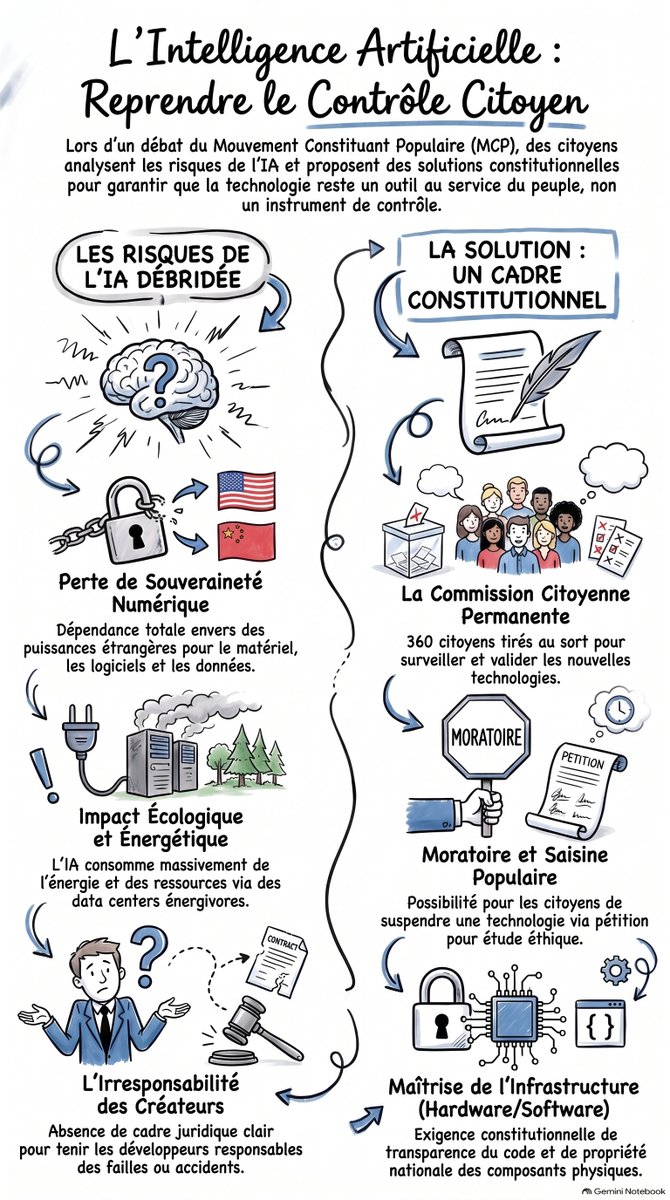 MCP_officiel's tweet photo. Synthèses de l’atelier sur l’IA, les technologies et les moyens constitutionnels d’en limiter les risques, faites par IA 📷 https://t.co/EqxitA7ujp, ce n’est pas absurde… c’est emblématique ! https://t.co/kSVRmLzvsx