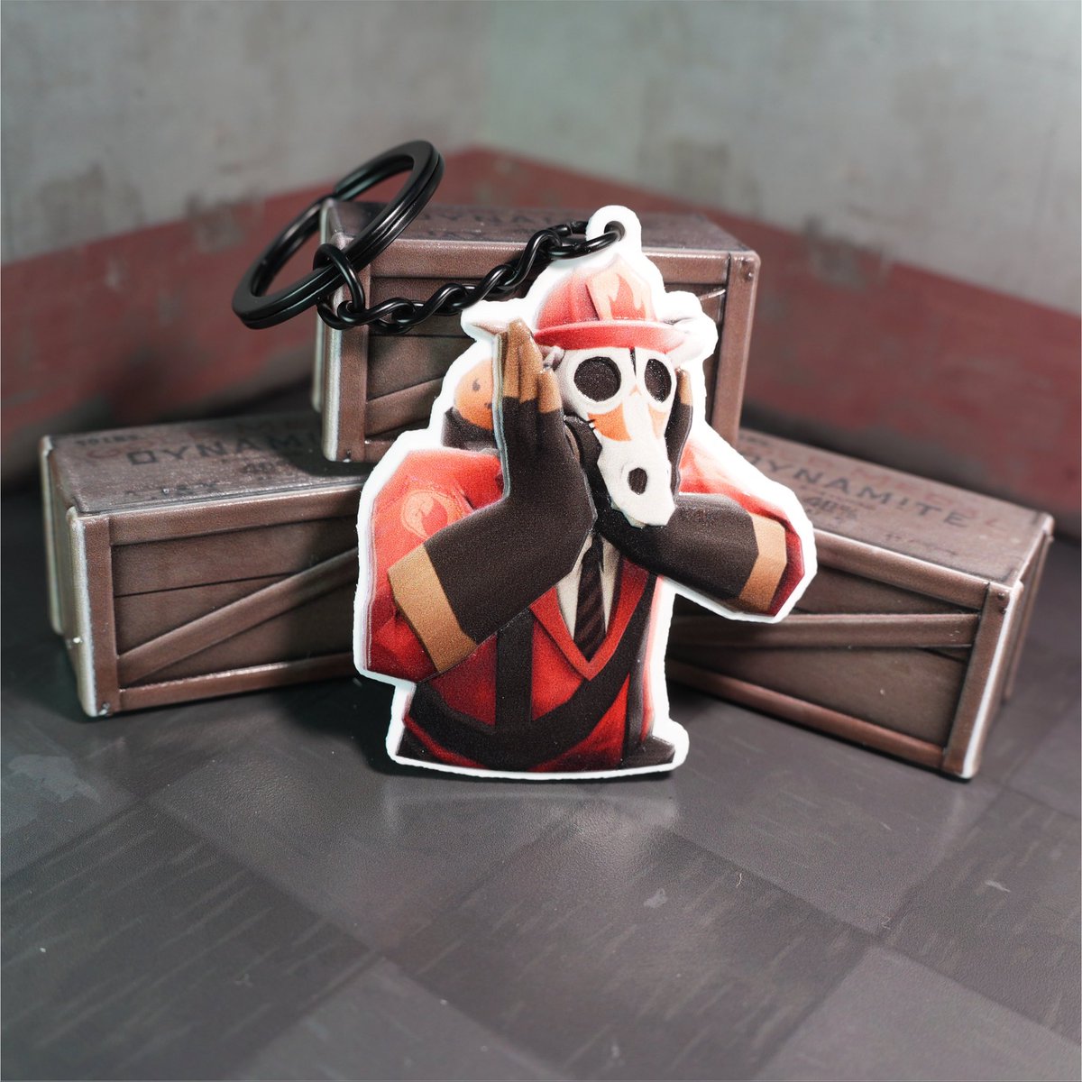 ShorKtf2's tweet photo. Just Officially launched a TF2 merch store! We are currently making high quality custom load-out TF2 keychains!! Very excited this is so cool!! https://t.co/L9YciWMcKE