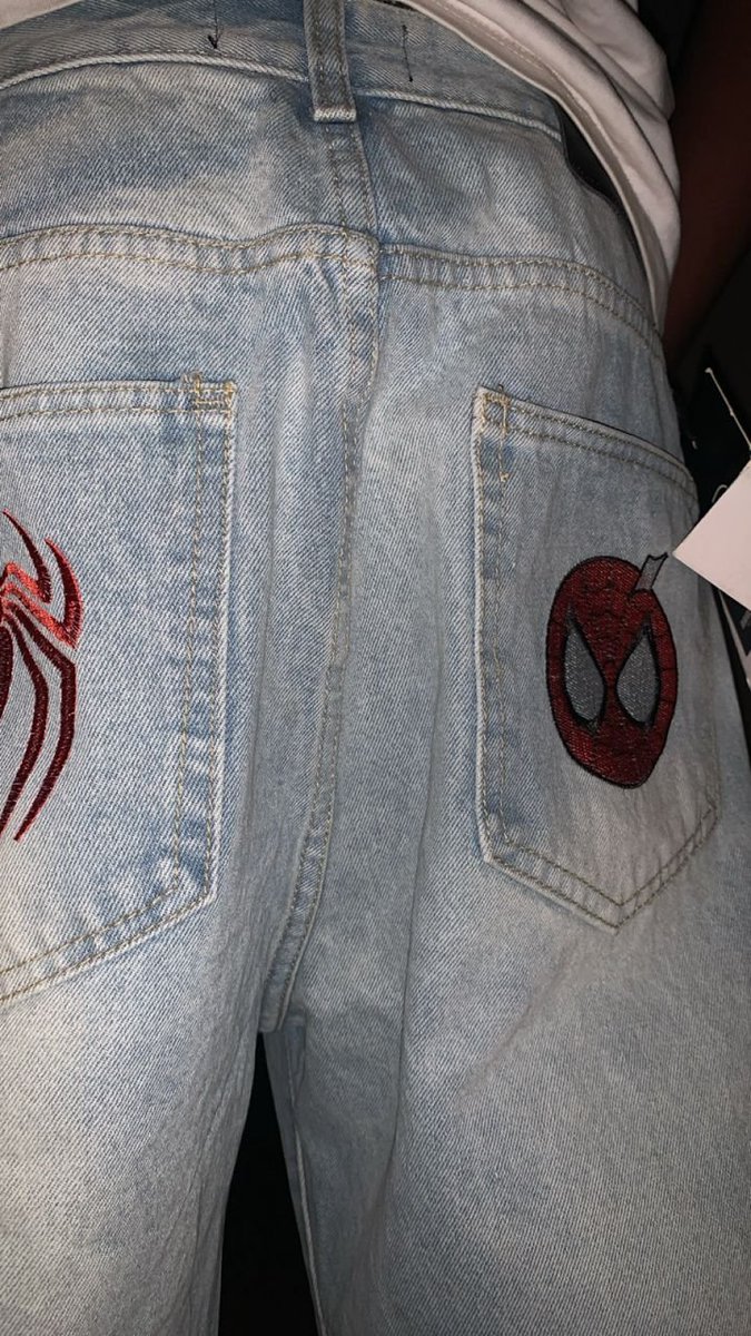 Trip_theCKA's tweet photo. Or without Spidey jeans? https://t.co/kmUTaT6cPN