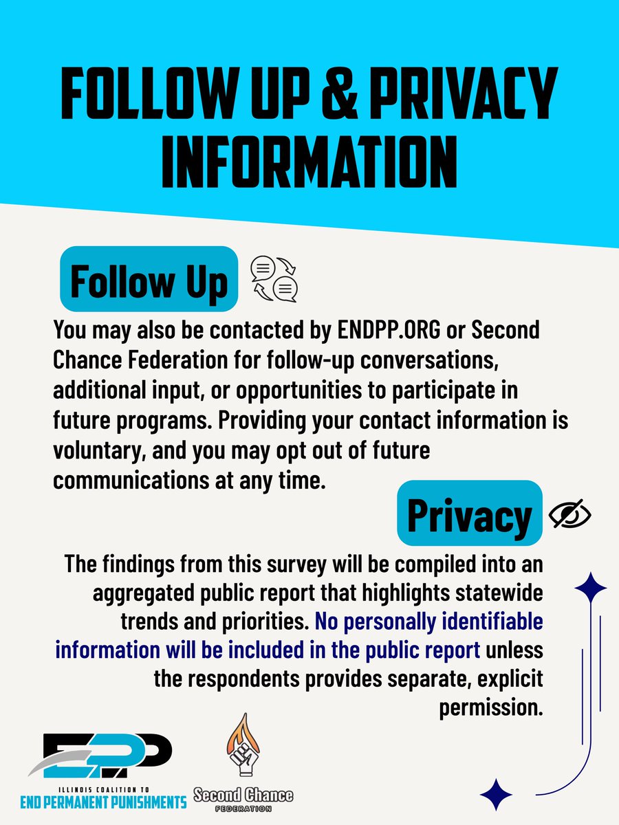 ENDPPIL's tweet photo. LET YOUR VOICE BE HEARD❗️📢 (LINK BELOW) Our legal support is expanding thanks to our partnership with Second Chance Foundation.🔥
But first, WE NEED YOU to take our 5-7 minute survey! (LINK BELOW) These survey results will directly shape the legal services we provide in the future and will ensure we’re prioritizing the things that our community values the most. If you ever wanted legal help from attorneys with a similar lived experience, now is the time to get the services you deserve! 
GO TO: https://t.co/E5oStSa2Yc TO COMPLETE THE SURVEY📢
#Survey #ENDPP #EndPermanentPunishments #LegalSupport