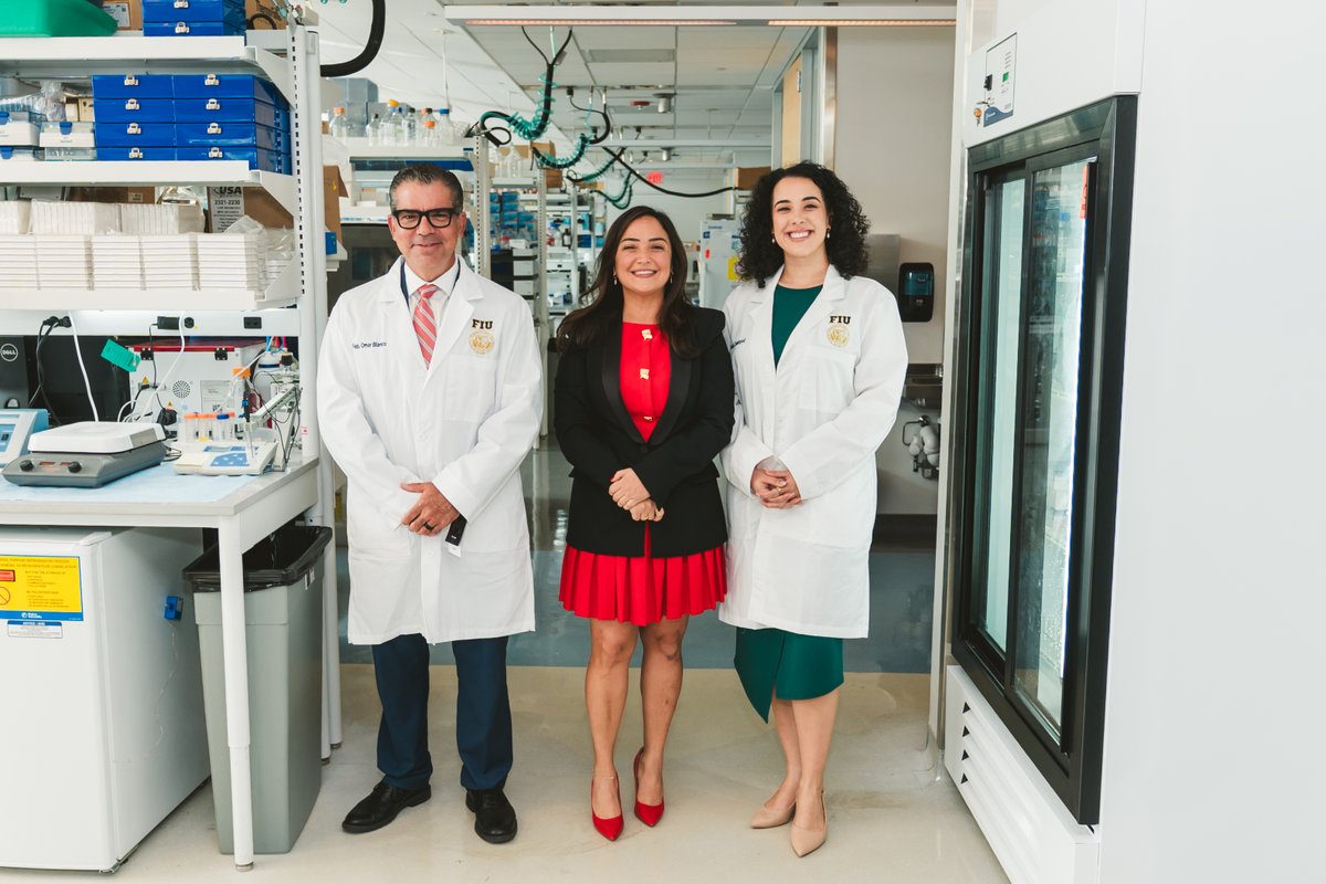 FIUgov's tweet photo. “By investing in groundbreaking research here in Miami, we are empowering scientists to accelerate lifesaving discoveries and transform the lives of families across Florida.” @AlexisMCalatayu 

Learn more: https://t.co/WB9EpIrhf8 https://t.co/Ux5L4WBXNU