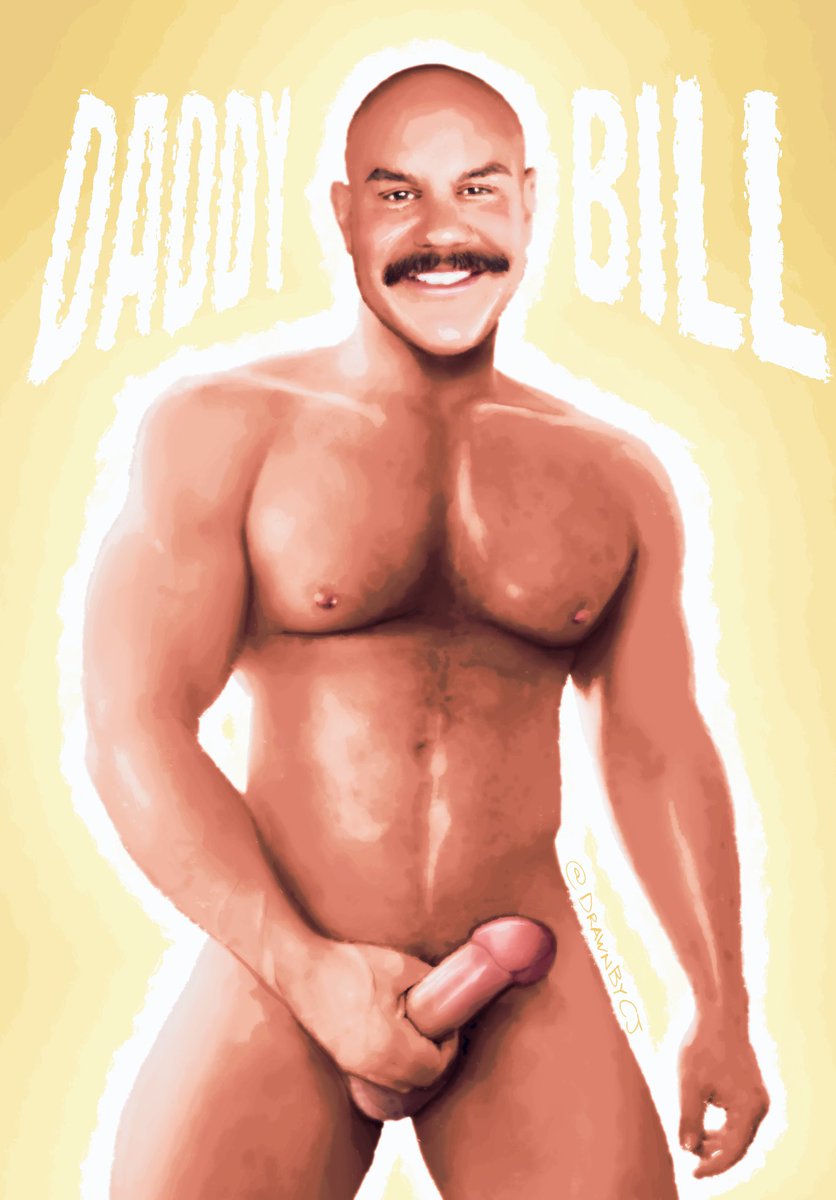 DrawnByCJ's tweet photo. My fav Daddy in the whole world 🤩@BillHardwickxxx 
Not my best work, hope it still makes ya proud 🙈 https://t.co/MmFmPgNDZW