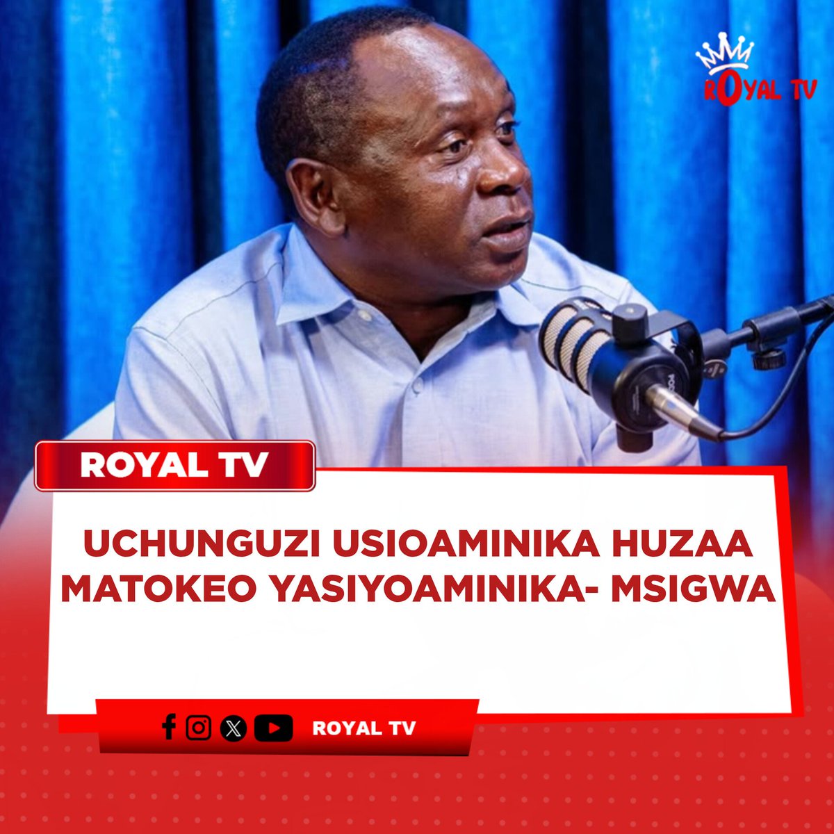 royalmediatz's tweet photo. Mwanasiasa na Mbunge wa zamani wa Iringa Mjini Mch. Peter Simon Msigwa, amesema ufanisi wa tume yoyote ya uchunguzi unategemea kwanza uhalali na imani ya wananchi katika mchakato unaoanzishwa, akisema uchunguzi unaojengwa juu ya msingi usioaminika unaweza kushindwa kutoa majibu yanayokubalika kwa jamii.

Msigwa amesema uchunguzi wenye msingi dhaifu unaweza kuzaa tafsiri isiyo sahihi ya changamoto husika, hali ambayo baadaye huathiri matumizi ya maarifa yatakayopatikana na utekelezaji wa mapendekezo ya tume hiyo.

“Uchunguzi duni huzaa tafsiri duni. Tafsiri duni huzaa matumizi duni ya maarifa. Matumizi duni huzaa utekelezaji duni. Na utekelezaji duni huzaa matokeo duni,” amesema Msigwa.

Akizungumzia mchakato wa tume ya uchunguzi ya Rais, Msigwa amesema suala kubwa linalopaswa kuangaliwa ni namna mchakato huo unavyojenga imani kwa wadau mbalimbali, hasa wale wenye mitazamo tofauti ya kisiasa.

Amesema baadhi ya wananchi waliwahi kuhoji uhalali wa Tume ya Jaji Chande kutokana na kile alichodai kuwa kulikuwa na upungufu wa imani kwa baadhi ya wadau, hivyo akatahadharisha kuwa kujenga mchakato mpya bila kuzingatia changamoto hizo kunaweza kuendelea kuzalisha mashaka katika jamii.

“Endapo tume ya uchunguzi ya Rais itajengwa juu ya misingi ileile inayoonekana kuwa na kasoro, ni vigumu kwa wengi kutarajia matokeo tofauti,” amesema.

Msigwa ameongeza kuwa kwa sehemu ya wananchi wanaounga mkono upinzani, hususan wafuasi wa Chama cha Demokrasia na Maendeleo (CHADEMA), matarajio ya kuona mabadiliko ya kweli yanaweza kuwa madogo ikiwa hawataona mchakato huo ukiwa na viashiria vya uhuru, uwazi na ushirikishwaji.

Amesema suala la msingi siyo tu majina ya wanaounda taasisi au tume, bali ni namna mchakato mzima unavyojengwa na kiwango cha uaminifu unaoweza kuibua kwa wananchi.

“Historia hutufundisha kwamba taasisi hazijengi imani kwa majina yake, bali kwa uhalali wa mchakato wake. Msingi ukikosa kuaminika, hata jengo linalojengwa juu yake litakabiliwa na swali lilelile la uhalali,” amesema.

Msigwa amesisitiza kuwa uchambuzi sahihi wa historia na mazingira ya kisiasa ni muhimu kabla ya kutoa majibu ya changamoto kubwa za kitaifa, akisema tafsiri isiyo sahihi ya tatizo inaweza kusababisha suluhisho lisilokidhi matarajio ya jamii.