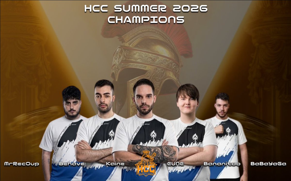 AIM_AlphaImpact's tweet photo. We are your HCC Summer Split 2026 Champions! 🏆

GGWP to @PAO_esports. 

A huge thank you to our players, staff, and fans for an incredible split.

See you at @helleniclegends! 🫶

#AIM🎯 https://t.co/C2X1H0nJni