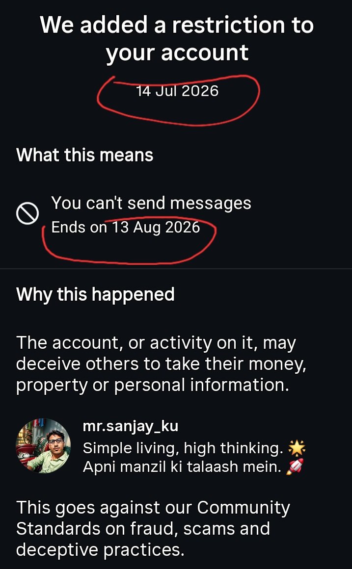 sanjaykumar_ni's tweet photo. बिना सबूत, बिना वजह... आखिर कब तक? 😡 Meta की तानाशाही के खिलाफ उठो आवाज @AIatMeta @AIatMeta #MetaUnfairBans #DemandJustice @Meta usa https://t.co/9O6QwUiocK