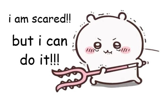 Candymeaw64's tweet photo. Brave as chiikawa https://t.co/NK08zT5Uhl