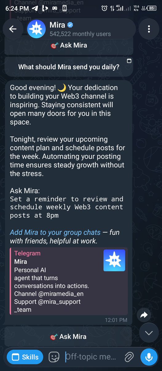 caesar_jn's tweet photo. I Asked @trymira to Build a Web3 Content Series…
I needed more than random posts, I wanted a structured system for growth.
So I asked Mira AI to create a “How I Made It” series for Web3 creators…
The result: • Strategic interview questions
• A powerful storytelling format https://t.co/507VW8yz9l