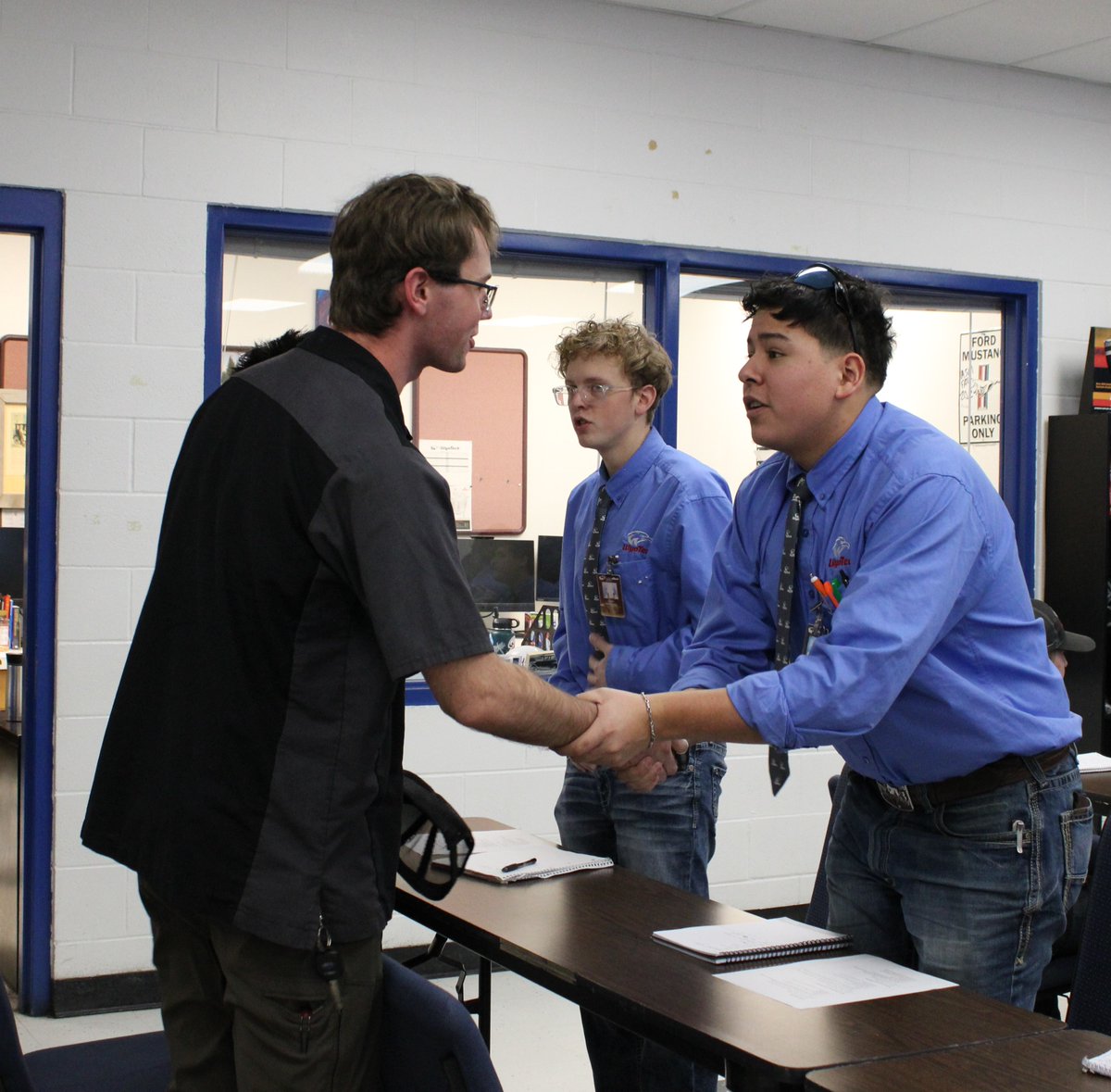 wyotech's tweet photo. Our ASM students got to practice interviews in preparation to the upcoming Career Fair! 💥 

#wyotech #tradeschool #asm #interviews #careerready https://t.co/sqwCc3996R