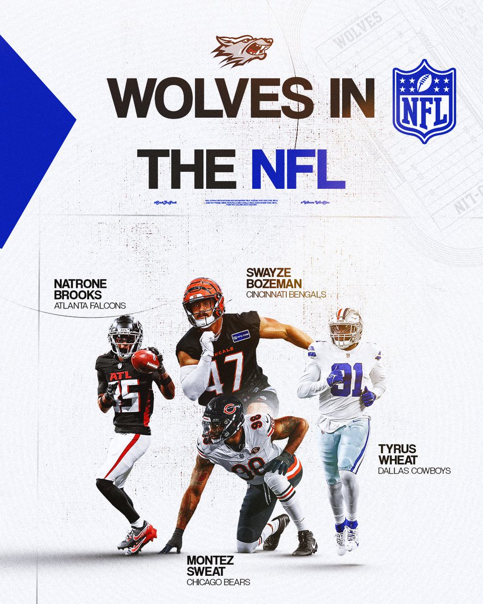 colinathletics's tweet photo. Good luck to our guys as they enter the 2026 season!
#BackThePack | #WolvesInTheNFL https://t.co/FBS2KyiXpD