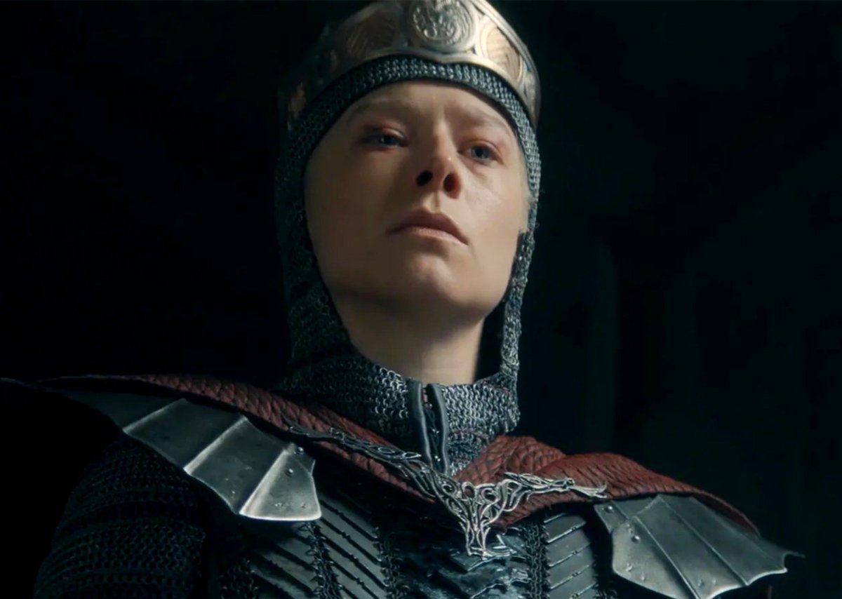 PortalASOIAF's tweet photo. 🚨 | ATENÇÃO: Rhaenyra Targaryen de ARMADURA no último episódio da 3ª temporada de #HouseoftheDragon. 

Gostaram? https://t.co/NMRTcr1Bn9