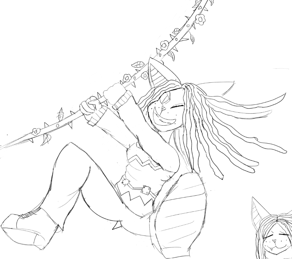 AnthonyFoxikru's tweet photo. My Latest OC FluffBAFW" Doodle Daily "Shermeka" and Her Pet Bat "Allen" https://t.co/YsPKOE4j9r
