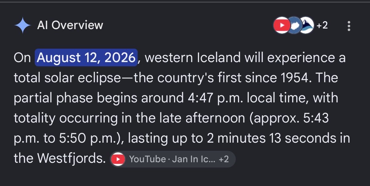InflationDude's tweet photo. All of the jews are in Iceland for the eclipse 🤨 https://t.co/sFz5bDplAp