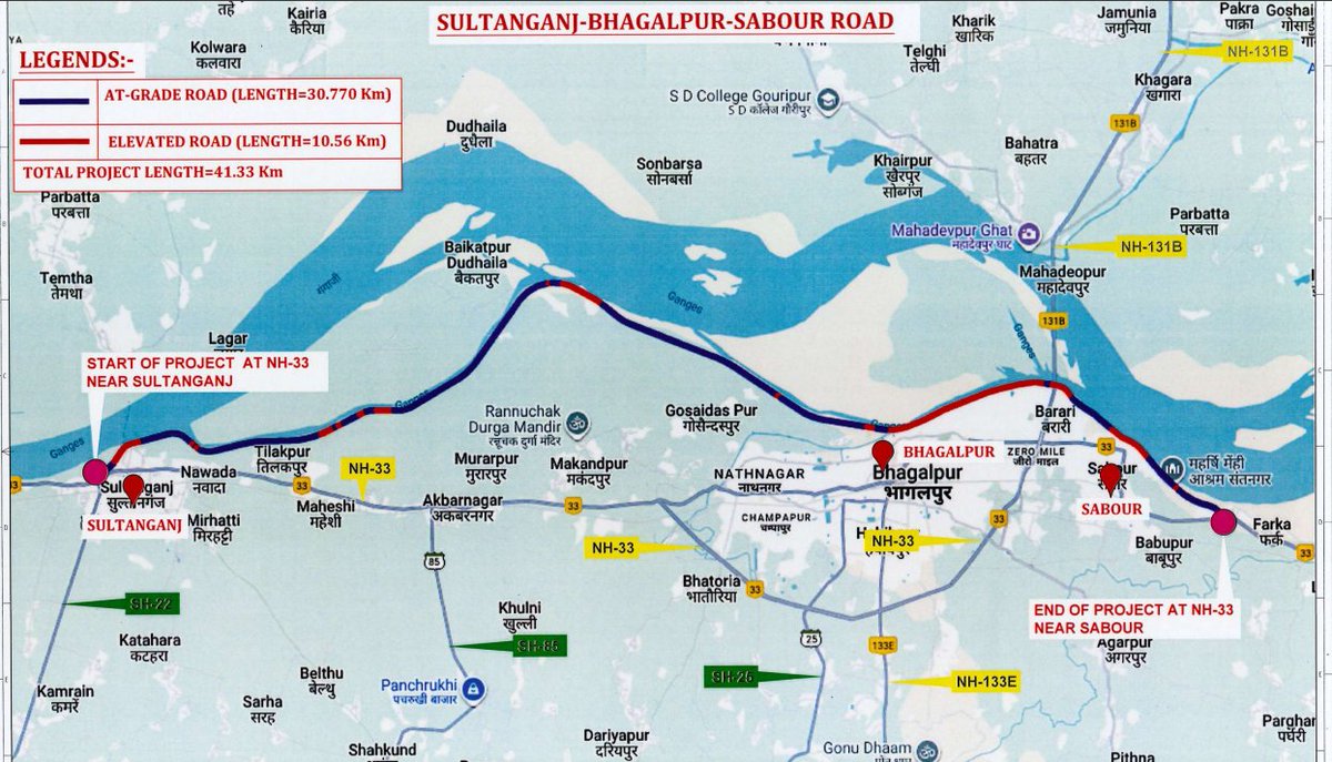 H__Deo's tweet photo. Sultanganj Bhagalpur Sabour Road (Ganga Pathway) https://t.co/XyJEzAF6W6