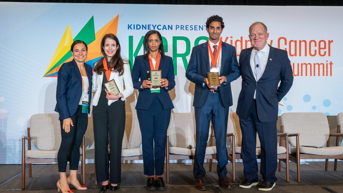 kidneycan's tweet photo. Congratulations to the recipients of the 2026 KCRS Merit Awards for Clinical Research!

This year's honorees are:
• Karie Runcie, Columbia University
• Rahul Winayak, City of Hope Comprehensive Cancer Center
• Hedyeh Ebrahimi, City of Hope Comprehensive Cancer Center

Their research represents excellence in clinical investigation and reflects KCRS's commitment to improving outcomes for people living with kidney cancer.

Congratulations to all of this year's recipients!

#KCRS26 #AcceleratingCures