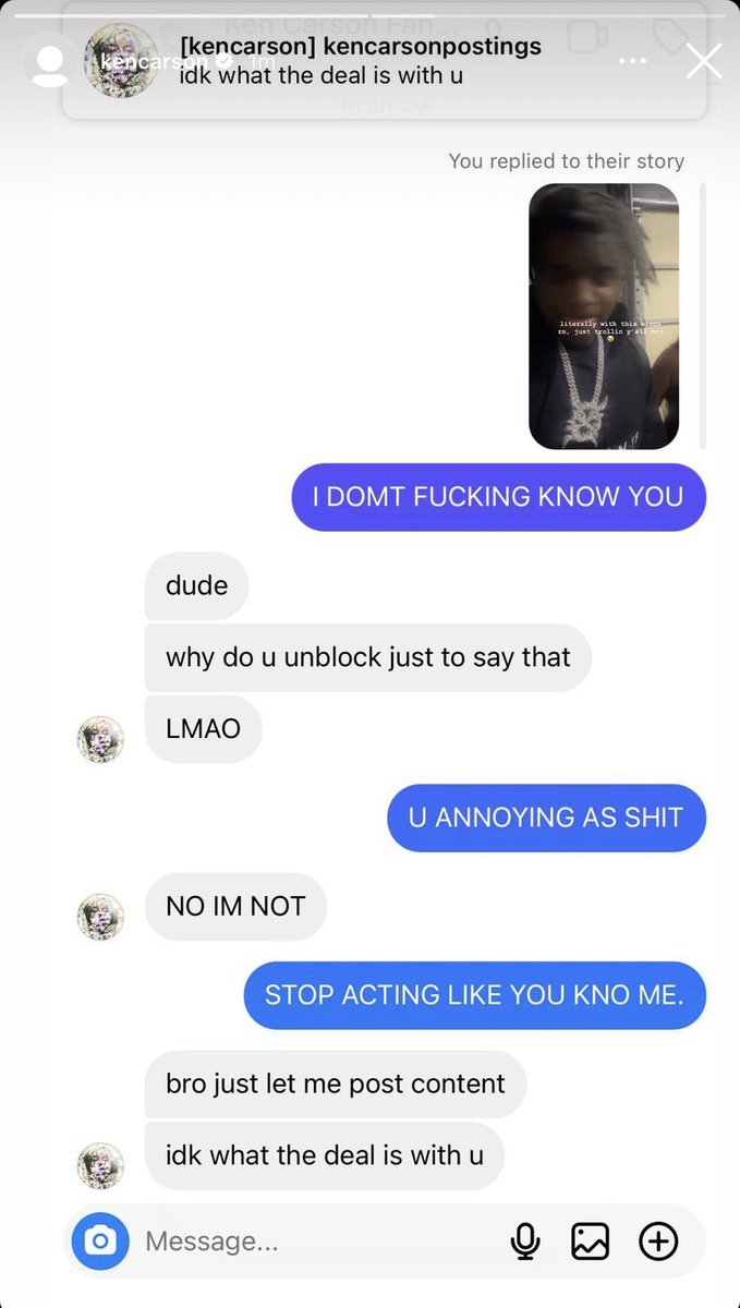 teenxvault's tweet photo. Throwback to Ken Carson texting a ‘fan’ that was larping hanging out with him 😭 https://t.co/D9X0PzEeAD