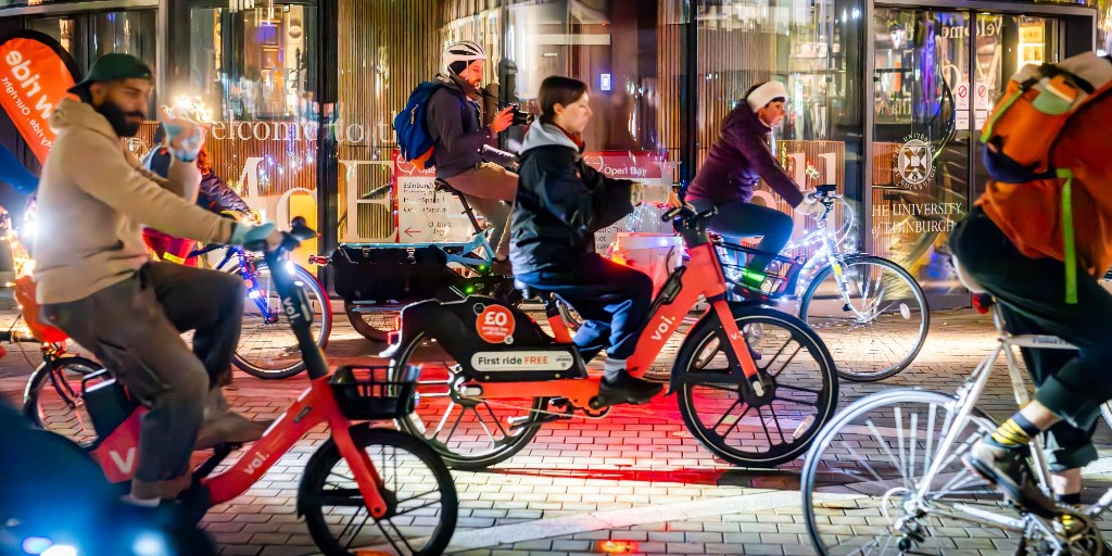 WeAreCyclingUK's tweet photo. ✨ Glow Rides are back! After a brilliant first year, communities across the UK are getting ready to light up the streets again. Women-led &amp; open to everyone, Glow Rides highlight the need for safer streets &amp; better cycle routes.Thinking of organising one? https://t.co/hI5zYXeren https://t.co/zt7dX7CU0u