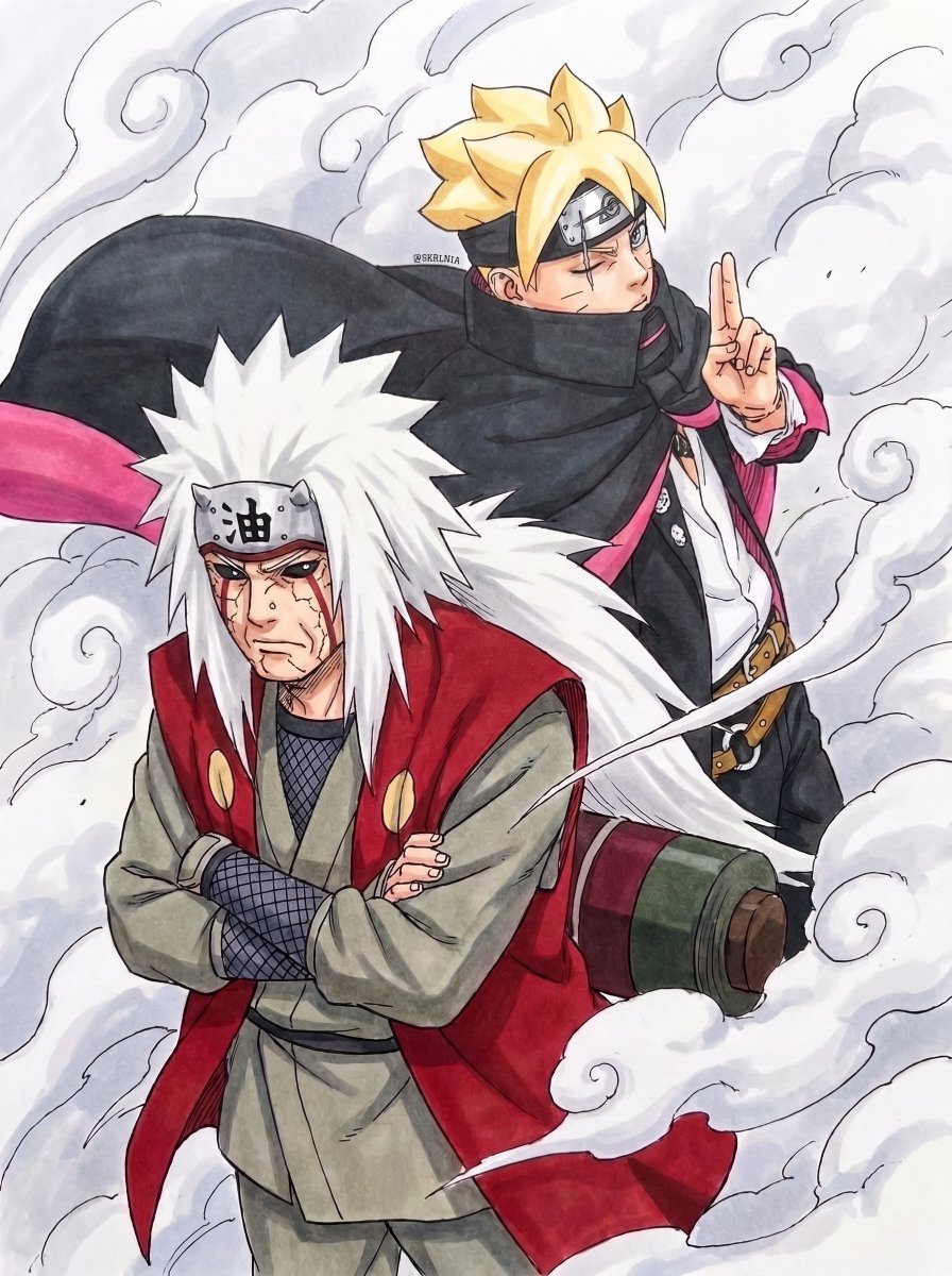 SKRlNIA's tweet photo. Edo Tensei #BORUTO #NARUTO #jiraiya https://t.co/eSo8M7TwNT