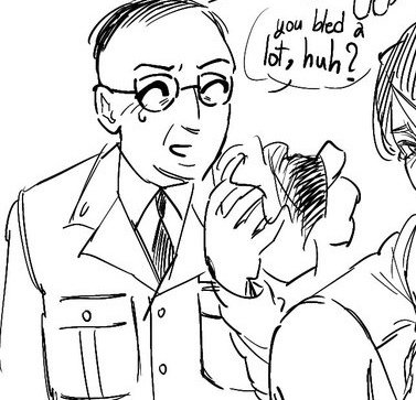 graaa_9999's tweet photo. @DDDIIETHER I like the por...  n 
Your work is really delicious. 👍👍
(ням ням) 
I prefer the art featuring Adolf and Morell..
(That is Morell, right?) https://t.co/BNMKu9tmZn