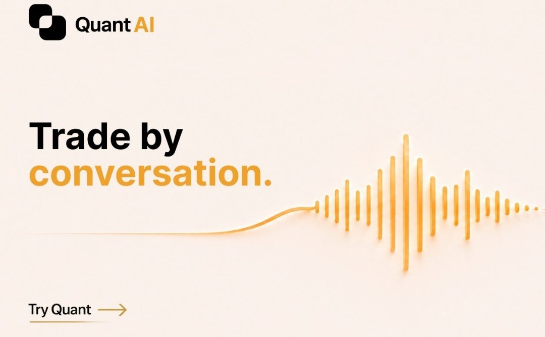 kumar58429's tweet photo. Trading is becoming less about clicking through endless screens and more about simply knowing what to ask.

With @tryquantio , natural language becomes a trading interface turning conversations into market actions across crypto and traditional assets.

Ask. Understand. Act.

The future of trading might just be a conversation.

Join the whitelist and be part of the next wave:
https://t.co/azpYBNsmAq

#QuantAIPioneers