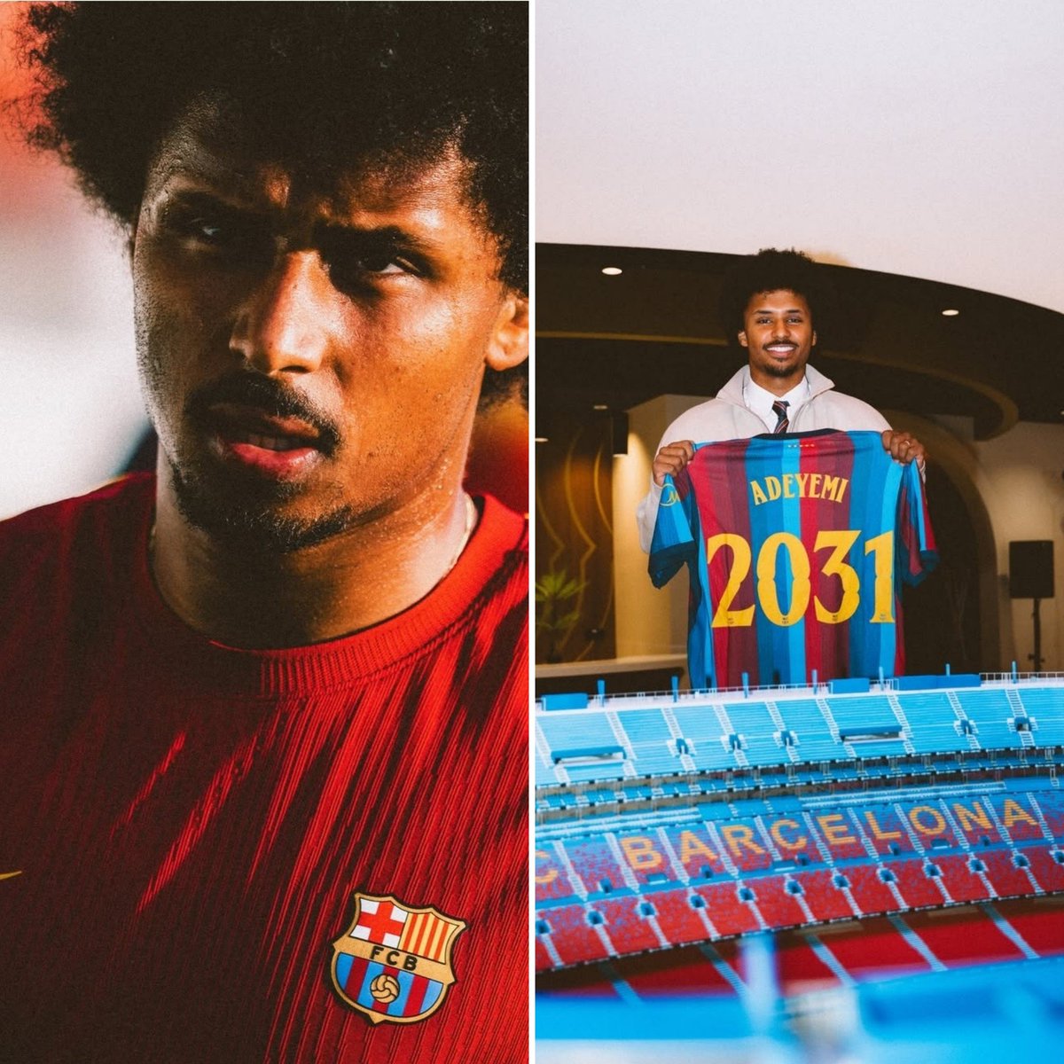 kaartikfooty's tweet photo. Karim Adeyemi: Adeyemi has already left Dortmund for Barcelona in a deal worth around €22m plus add-ons.#BVB #BorussiaDortmund #Dortmund #HejaBVB #BVBNews #BVBFans #BVBFamily #SignalIdunaPark #Bundesliga #GermanFootball #DortmundNews #BVBTransfer #TransferNews #Football #Foot https://t.co/0OR356dP6H