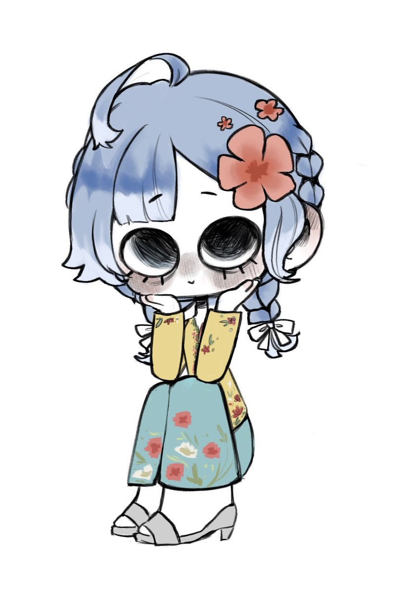 beeegkobob's tweet photo. i c0mmed an artist to draw kobo in kebaya nyonya 🥹🩵💛 ive always dreamt of seeing kobo in a yellow kebaya nyonya with flowers in her hair and finally… 😭😭😭 im so happy with how the art turned out 🥹 my favourite kobo’s blue-yellow combination!!! 🩵💛🩵💛 https://t.co/ZyD4XNJ4gq