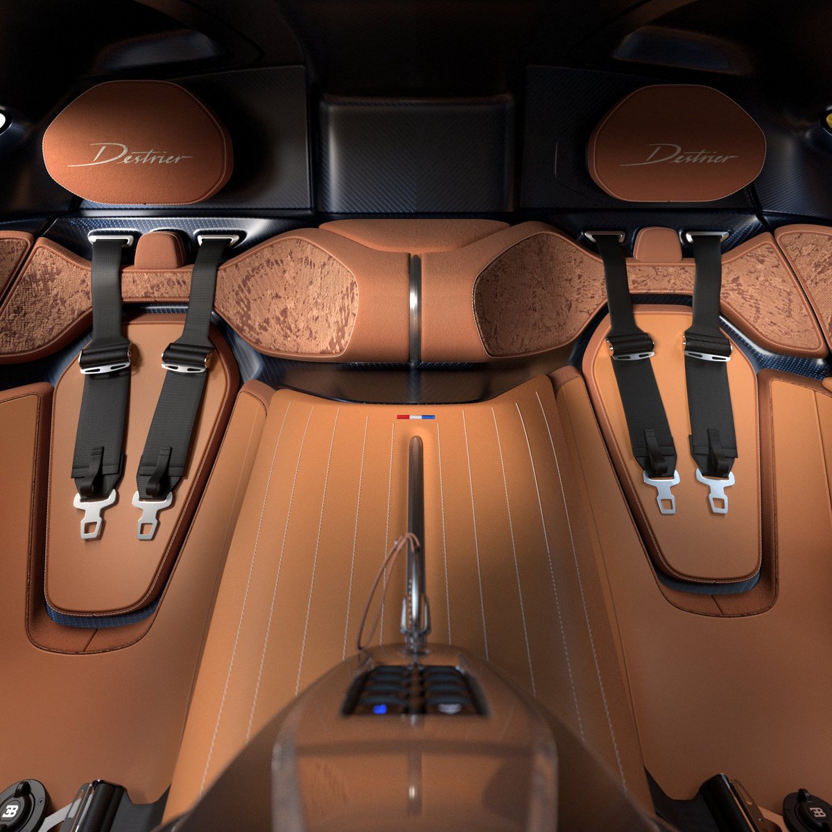 MotorShowme's tweet photo. Bugatti unveiled the one-off Destrier at Monterey Car Week, the third creation from Programme Solitaire. Based on the Bolide, it retains the 8.0L quad-turbo W16 producing 1,578 hp, paired with bespoke exterior and interior design.
#Bugatti #Destrier #MotorShow #MotorShowme https://t.co/kAXZ4EtTWE
