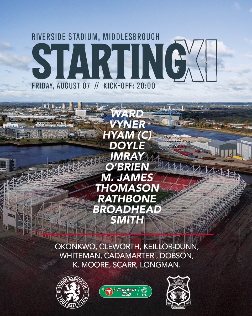 Wrexham_AFC's tweet photo. Our first XI for 2026/27 👊

🔴⚪ #WxmAFC https://t.co/Sh8wL11nIN
