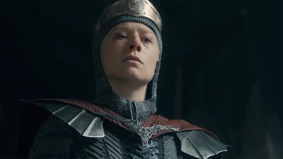 daemyrathinker's tweet photo. Queen Rhaenyra has entered her Empress Matilda era 🔥 https://t.co/cbCN4LoosG